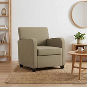 Fauteuil fluweel kaki 70x79x78 cm