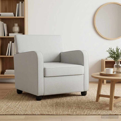 Fauteuil Lichtgrijs fluweel