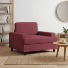 Fauteuil wijnrood stof 110x98x85 cm