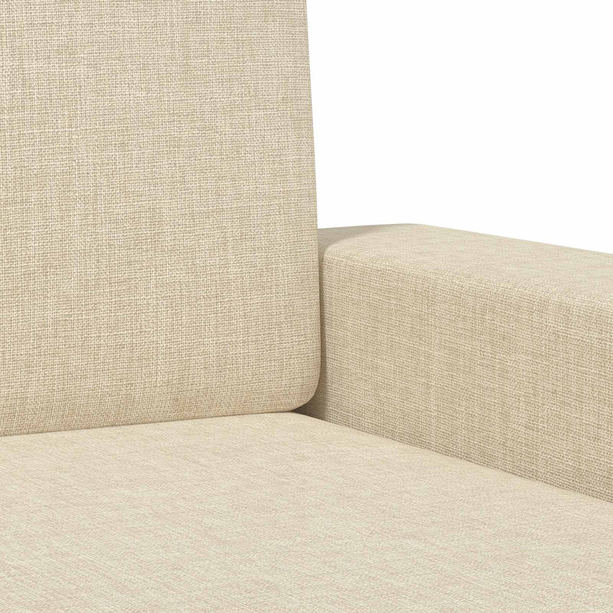 Fauteuil Crèmekleurig Stof