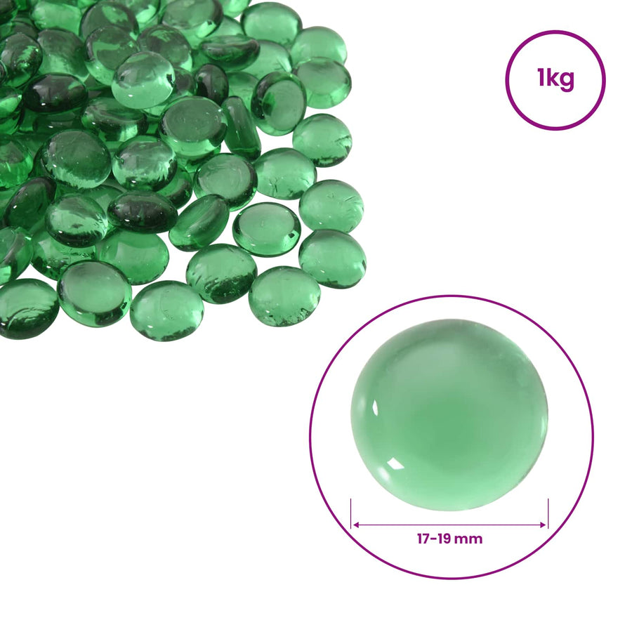 Glasnugget 17-19 mm Groen Glas