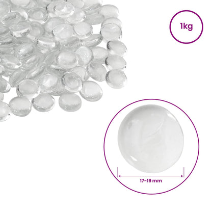 Glasnugget 17-19 mm Transparant Glas