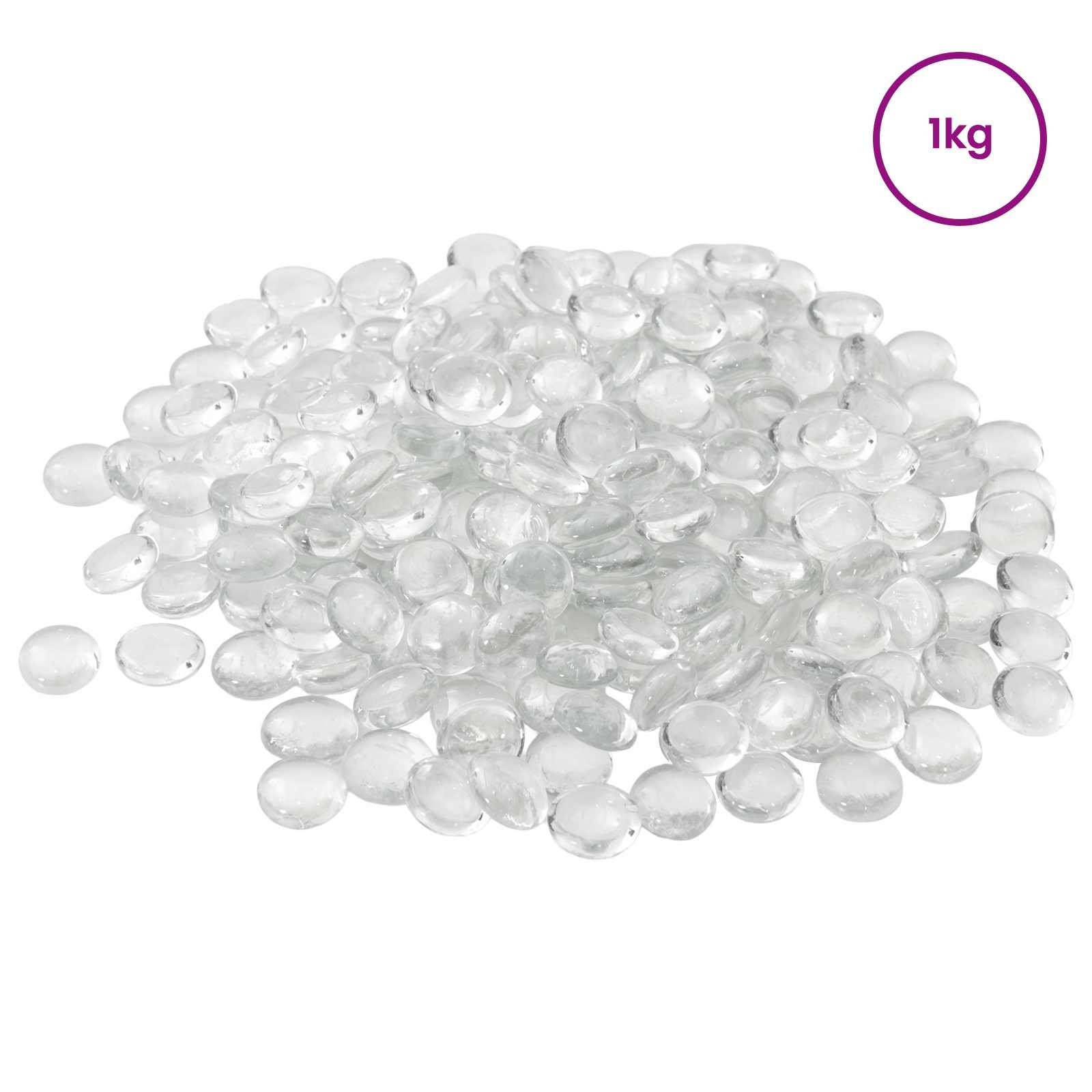 Glasnugget 17-19 mm Transparant Glas