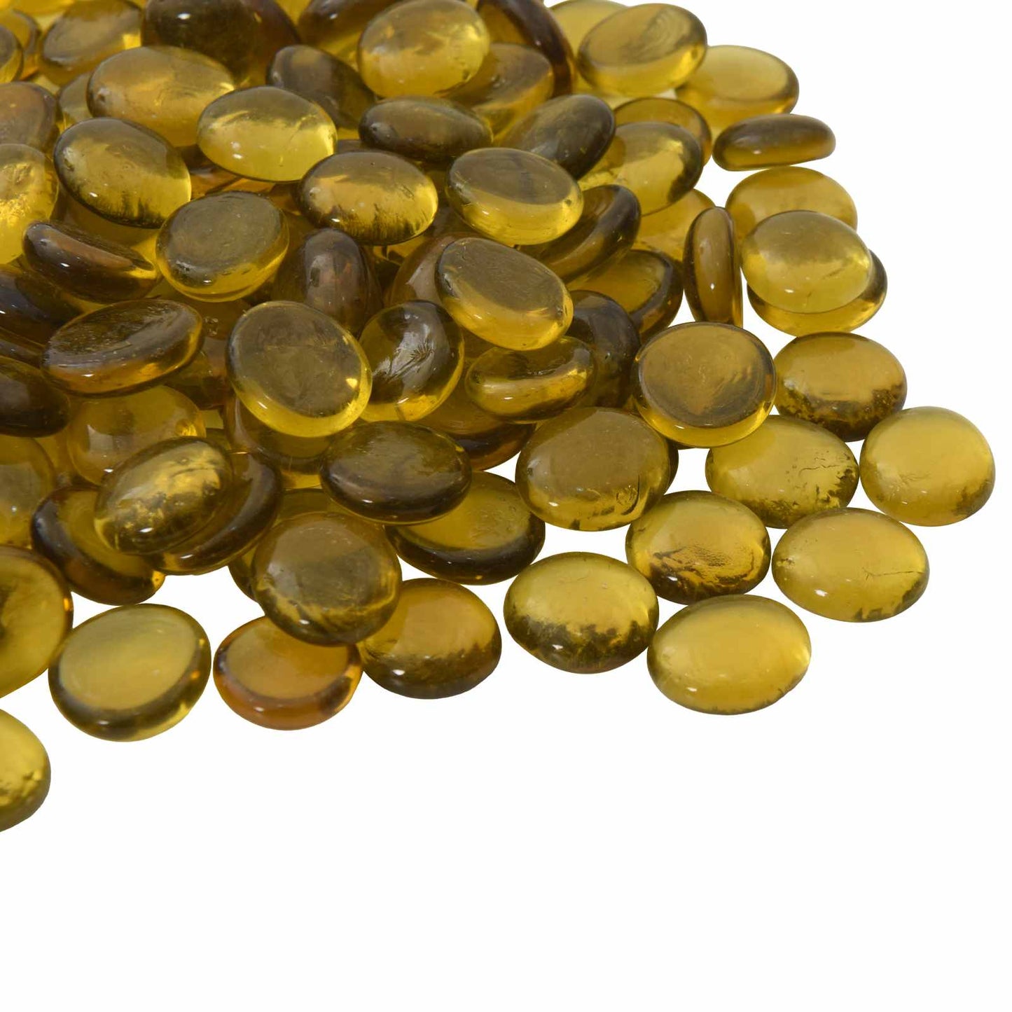 Glasnugget 17-19 mm Geel Glas