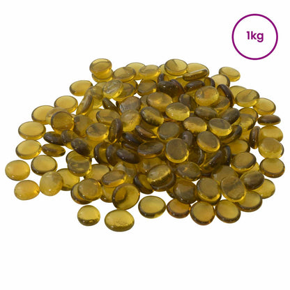 Glasnugget 17-19 mm Geel Glas