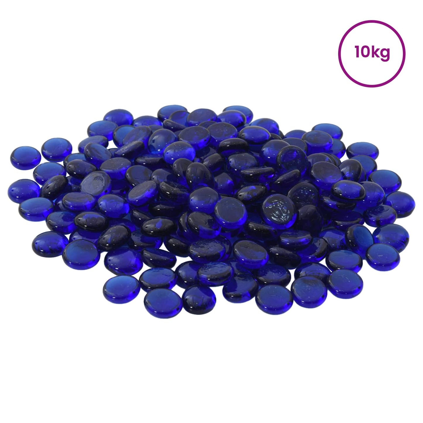 Glasnugget 17-19 mm Kobaltblauw Glas