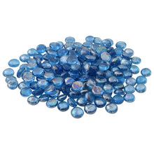 Glasnugget 17-19 mm Licht kobaltblauw Glas