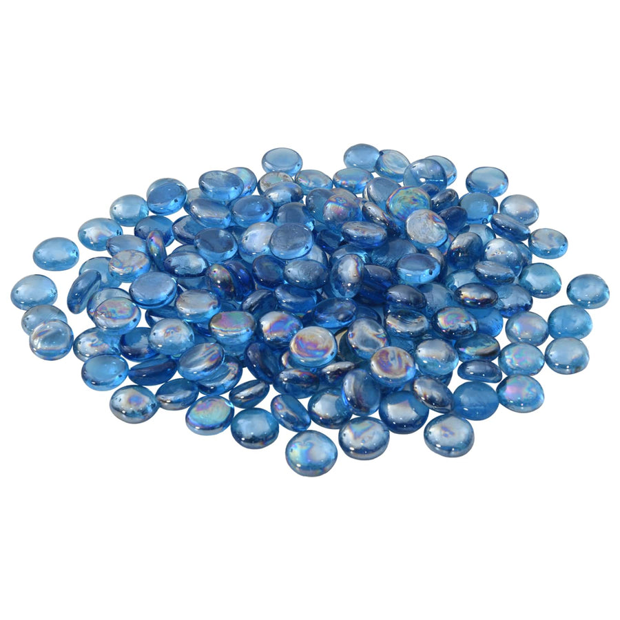 Glasnugget 17-19 mm Licht kobaltblauw Glas
