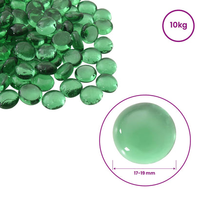 Glasnugget 17-19 mm Groen Glas