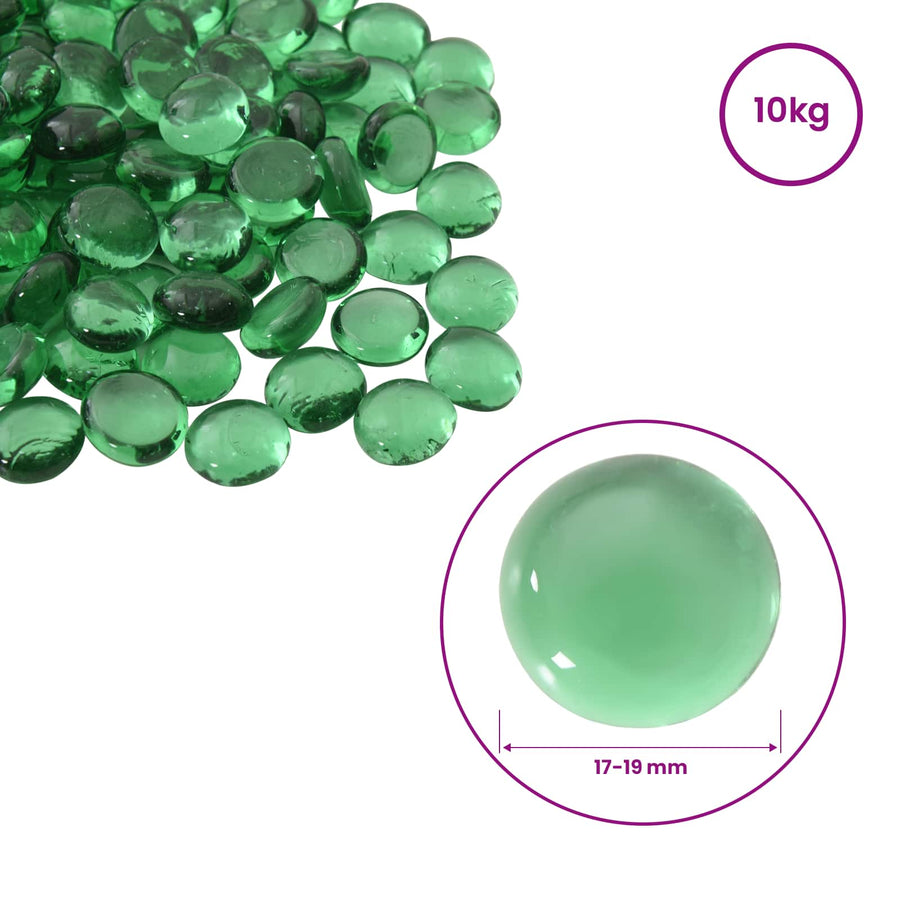 Glasnugget 17-19 mm Groen Glas