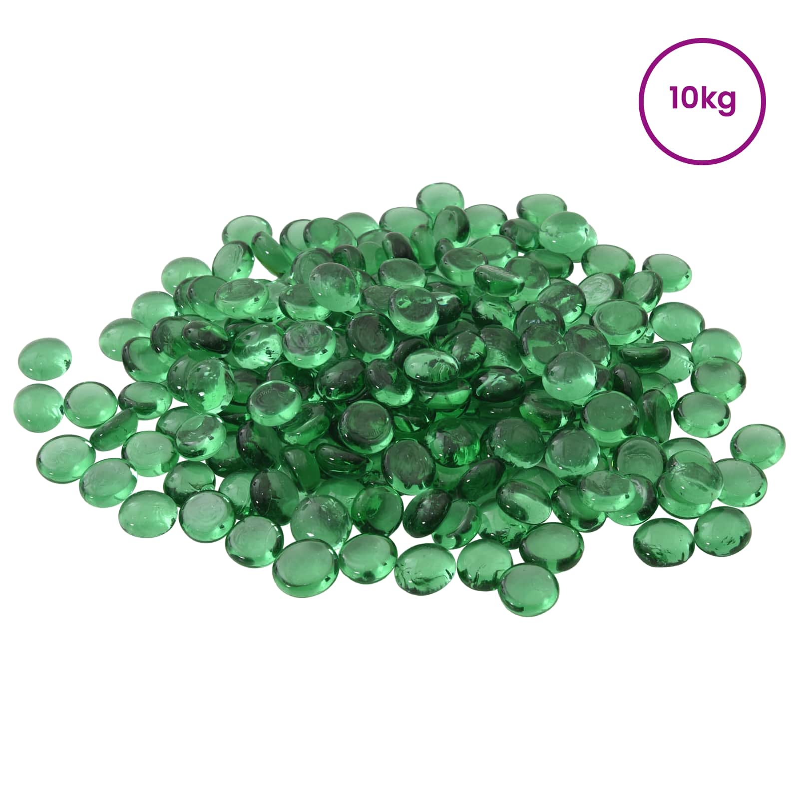 Glasnugget 17-19 mm Groen Glas