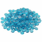 Glasnuggets 17-19 mm aqua blauw