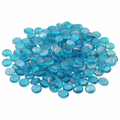 Glasnugget 17-19 mm Aqua blauw Glas
