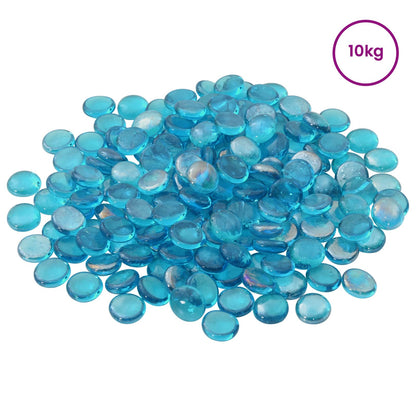 Glasnugget 17-19 mm Aqua blauw Glas
