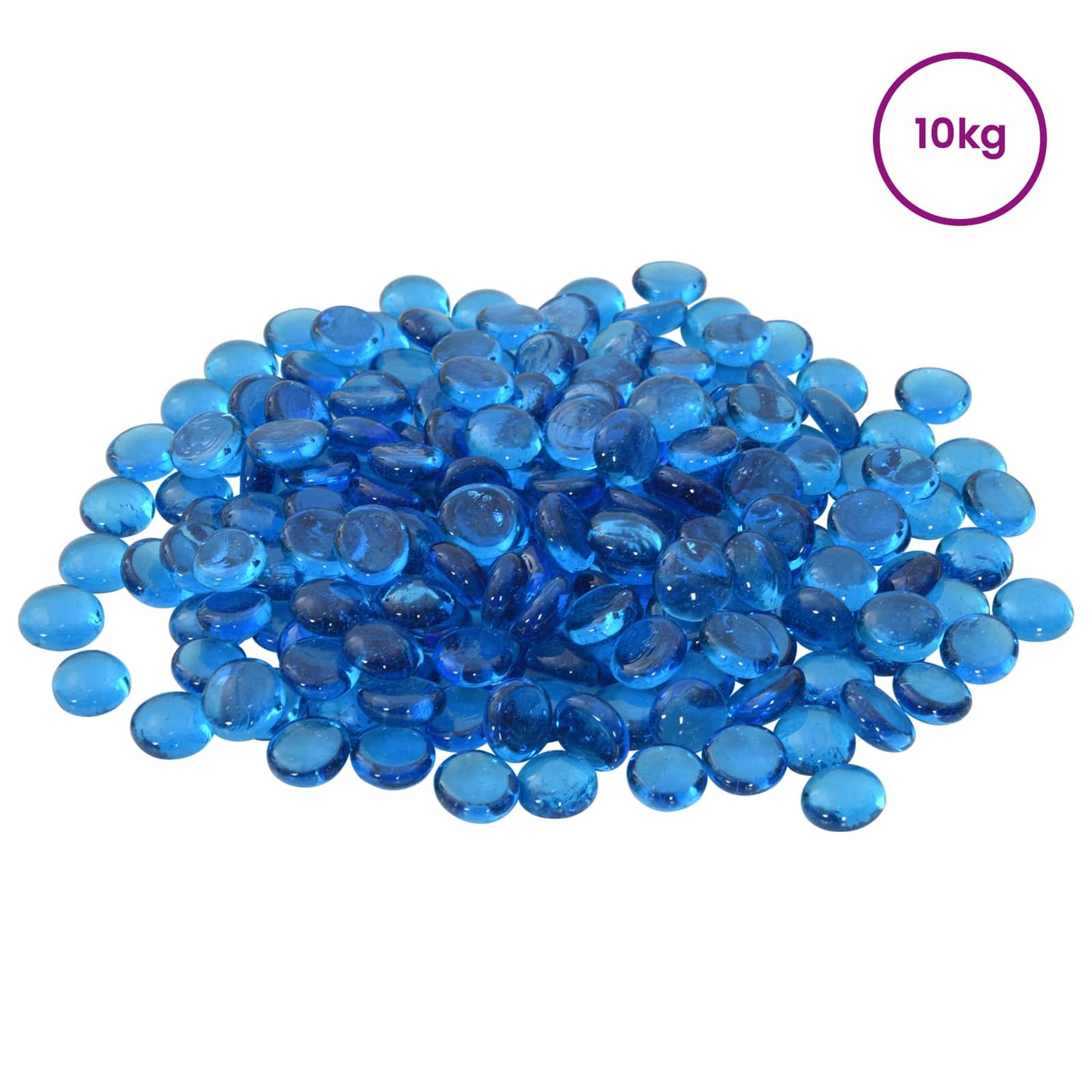 Glasnugget 17-19 mm Hemelsblauw Glas