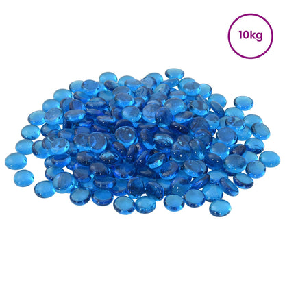 Glasnugget 17-19 mm Hemelsblauw Glas