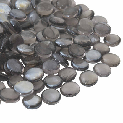 Glasnugget 17-19 mm Paarsgrijs Glas
