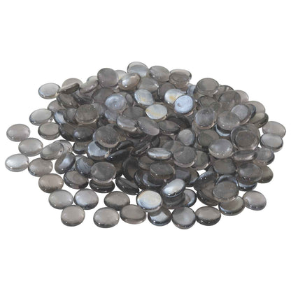 Glasnugget 17-19 mm Paarsgrijs Glas