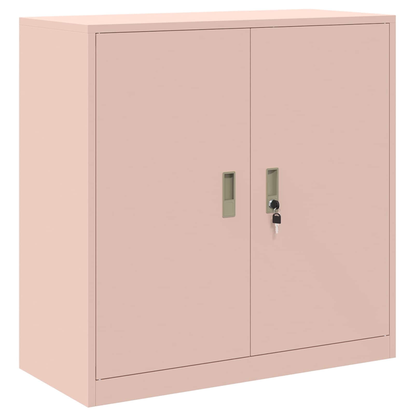 Opbergkast 2 st Roze 90 x 40 x 130 cm Staal Vergrendelbaar