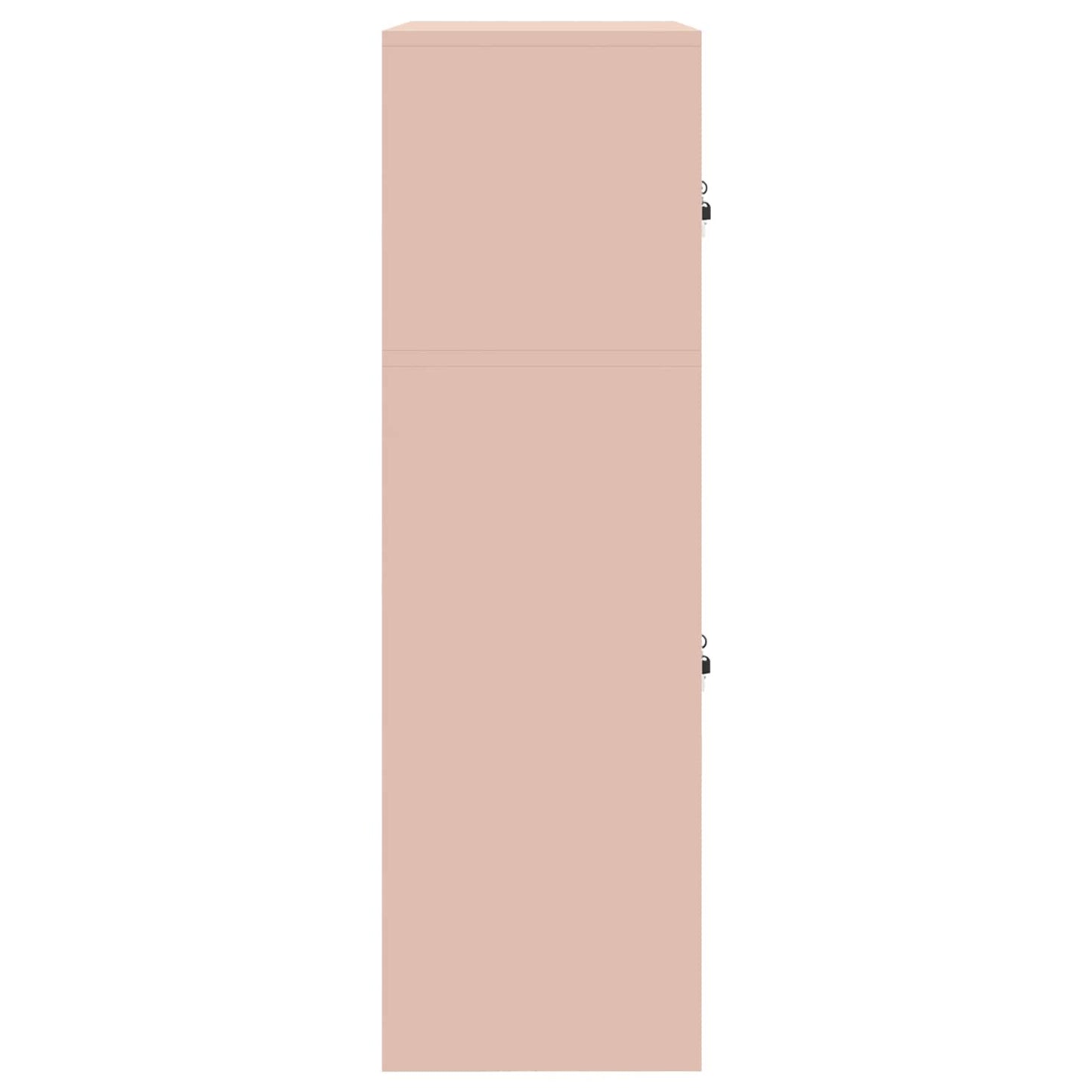 Opbergkast 2 st Roze 90 x 40 x 130 cm Staal Vergrendelbaar