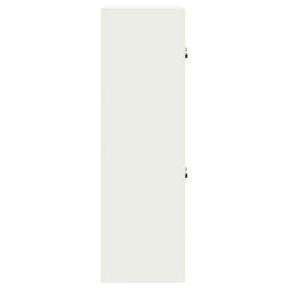 Opbergkast 2 st Wit 90 x 40 x 130 cm Staal Vergrendelbaar