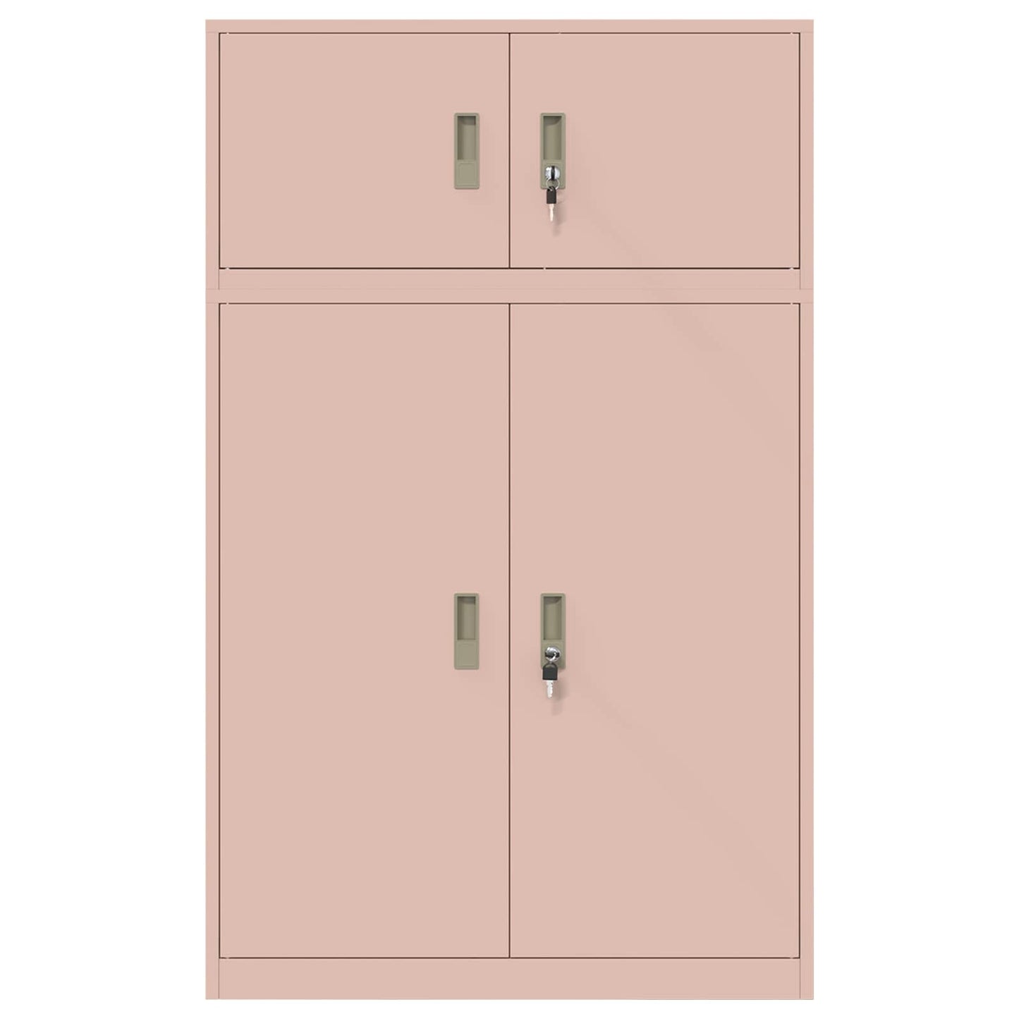 Opbergkast 2 st Roze 90 x 40 x 145 cm Staal Vergrendelbaar