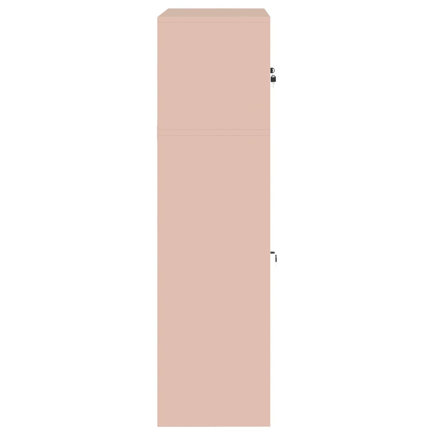 Opbergkast 2 st Roze 90 x 40 x 145 cm Staal Vergrendelbaar