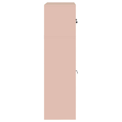 Opbergkast 2 st Roze 90 x 40 x 145 cm Staal Vergrendelbaar