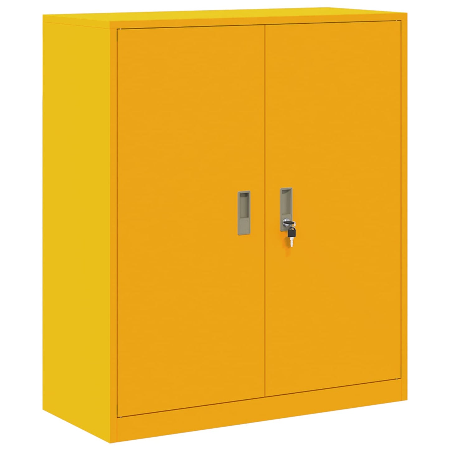 Opbergkast 2 st Mosterdgeel 90 x 40 x 145 cm Staal