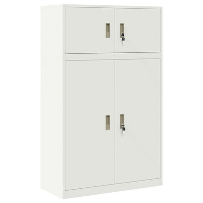 Opbergkast 2 st Wit 90 x 40 x 145 cm Staal Vergrendelbaar