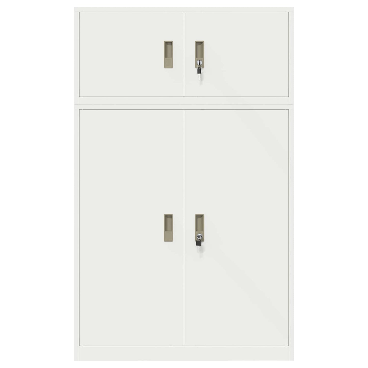 Opbergkast 2 st Wit 90 x 40 x 145 cm Staal Vergrendelbaar