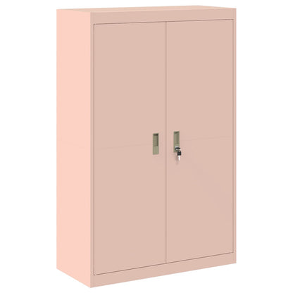Opbergkast 2 st Roze 90 x 40 x 180 cm Staal Vergrendelbaar