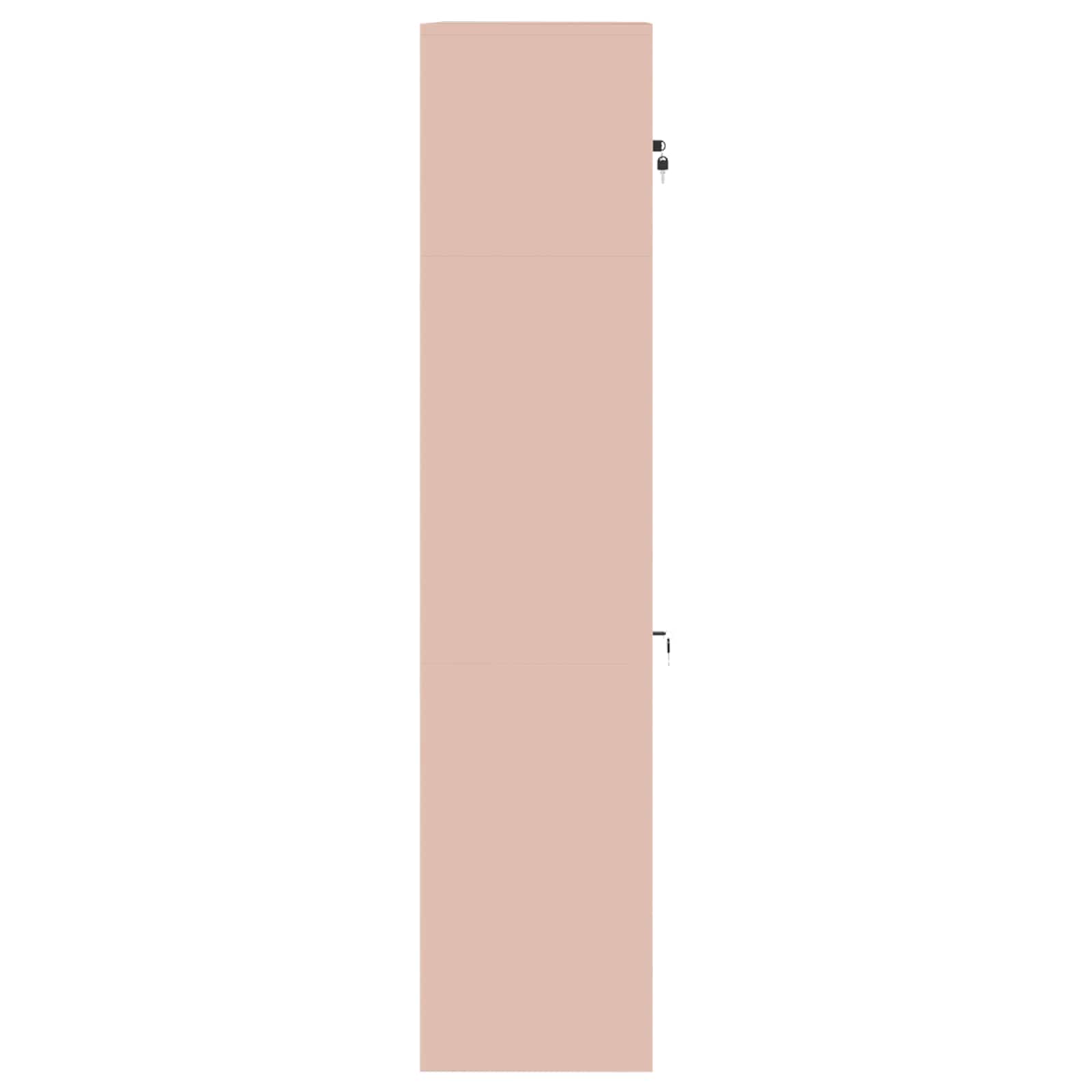 Opbergkast 2 st Roze 90 x 40 x 180 cm Staal Vergrendelbaar