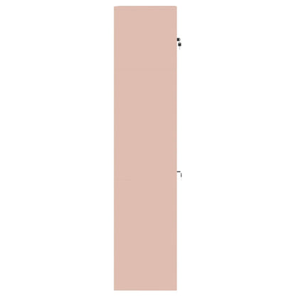 Opbergkast 2 st Roze 90 x 40 x 180 cm Staal Vergrendelbaar