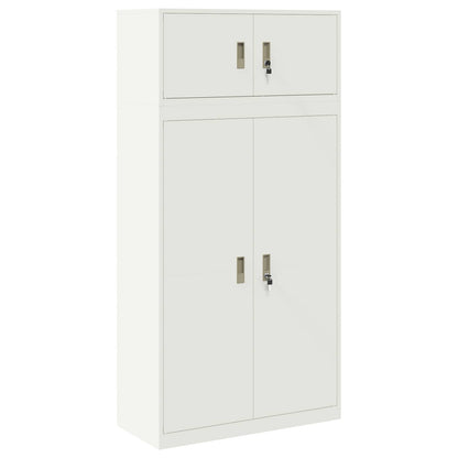 Opbergkast 2 st Wit 90 x 40 x 180 cm Staal Vergrendelbaar