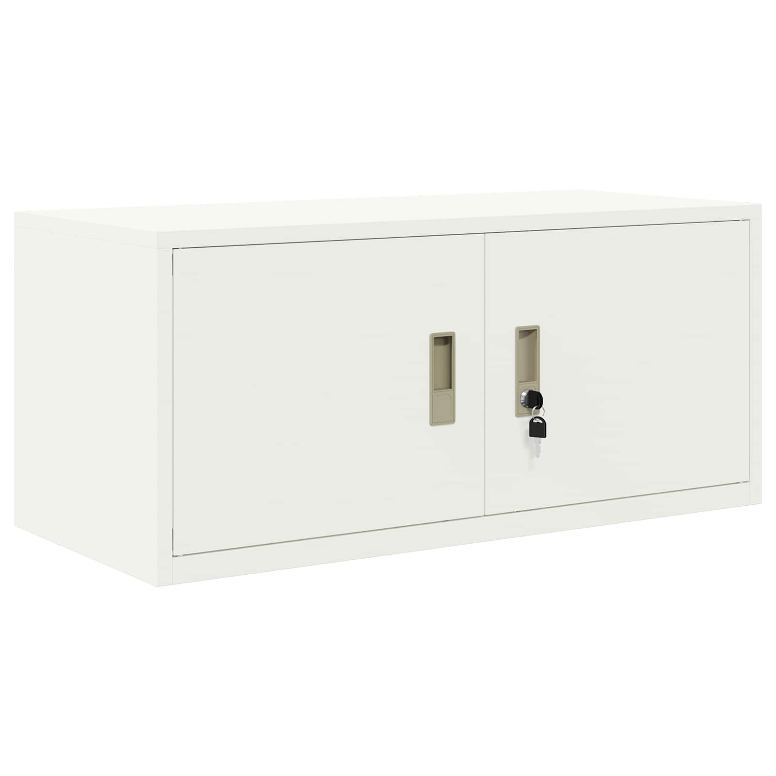 Opbergkast 2 st Wit 90 x 40 x 180 cm Staal Vergrendelbaar
