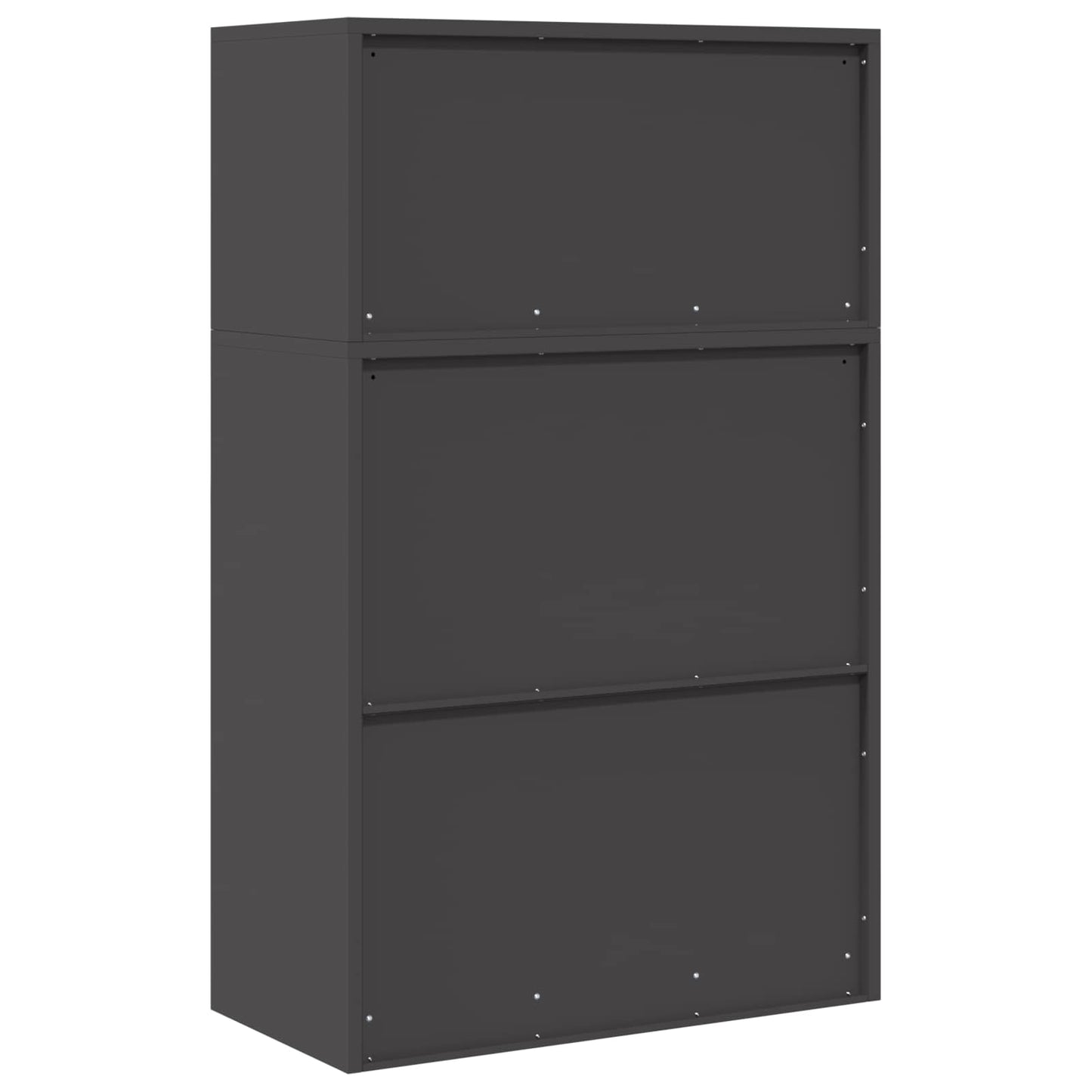 Opbergkast 2 st Zwart 80 x 40 x 130 cm Staal Vergrendelbaar