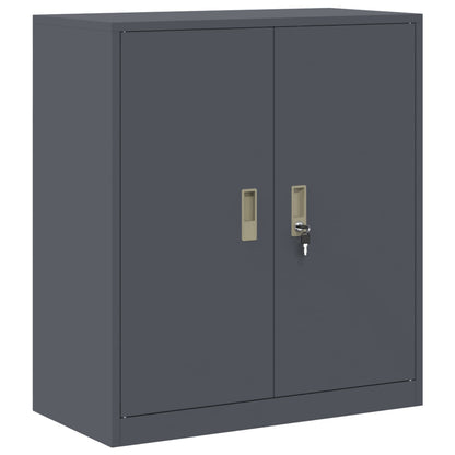 Opbergkast 2 st Antraciet 80 x 40 x 130 cm Staal Vergrendelbaar