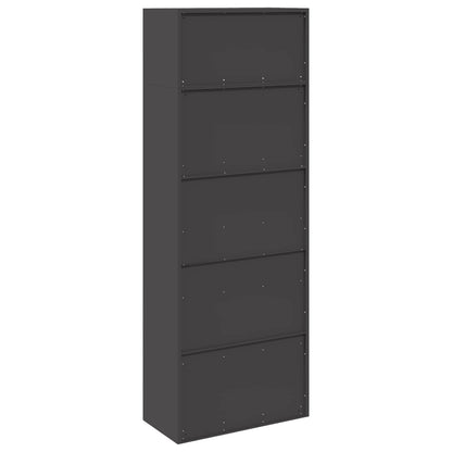 Opbergkast 2 st Zwart 80 x 40 x 220 cm Staal Vergrendelbaar