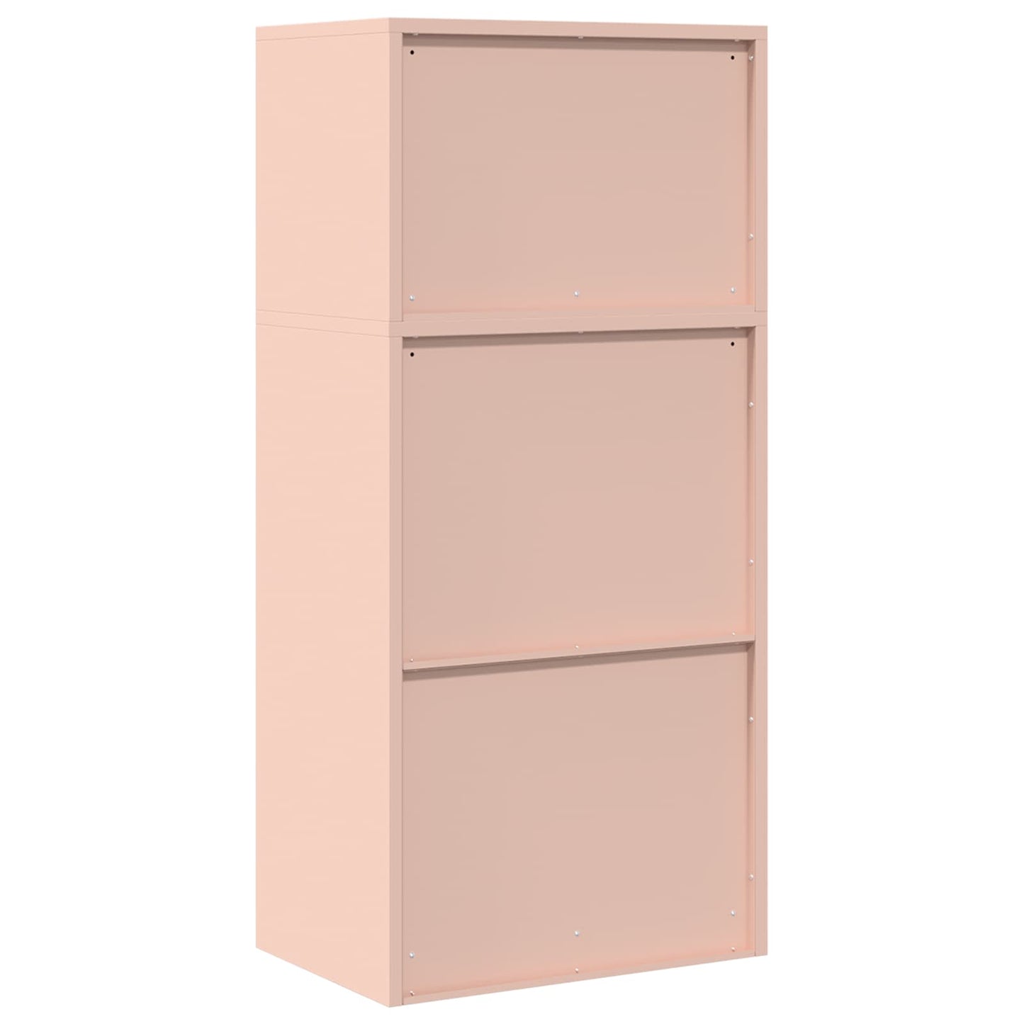 Opbergkast 2 st Roze 60 x 40 x 130 cm Staal Vergrendelbaar