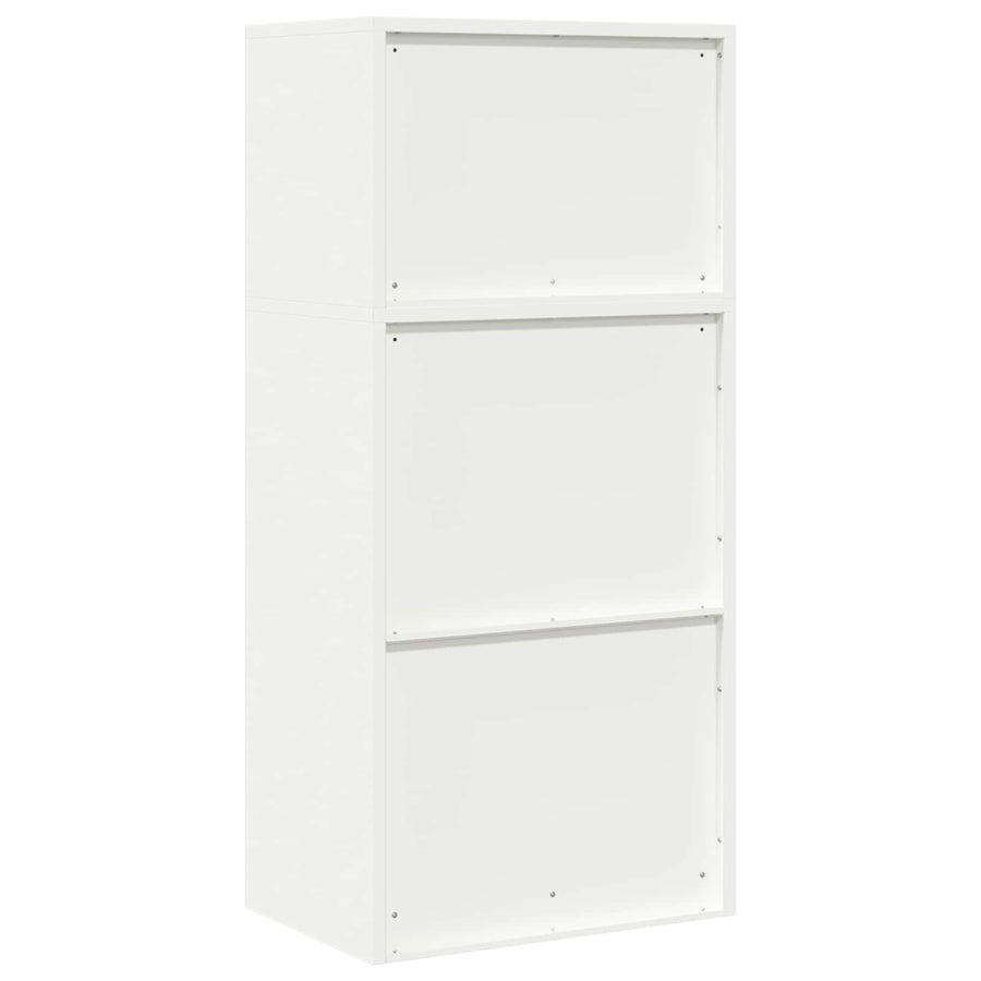 Opbergkast 2 st Wit 60 x 40 x 130 cm Staal Vergrendelbaar