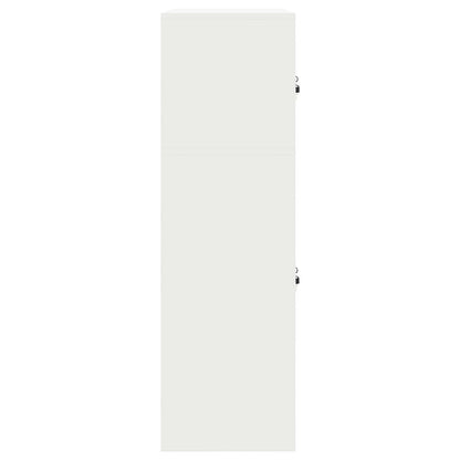 Opbergkast 2 st Wit 60 x 40 x 130 cm Staal Vergrendelbaar