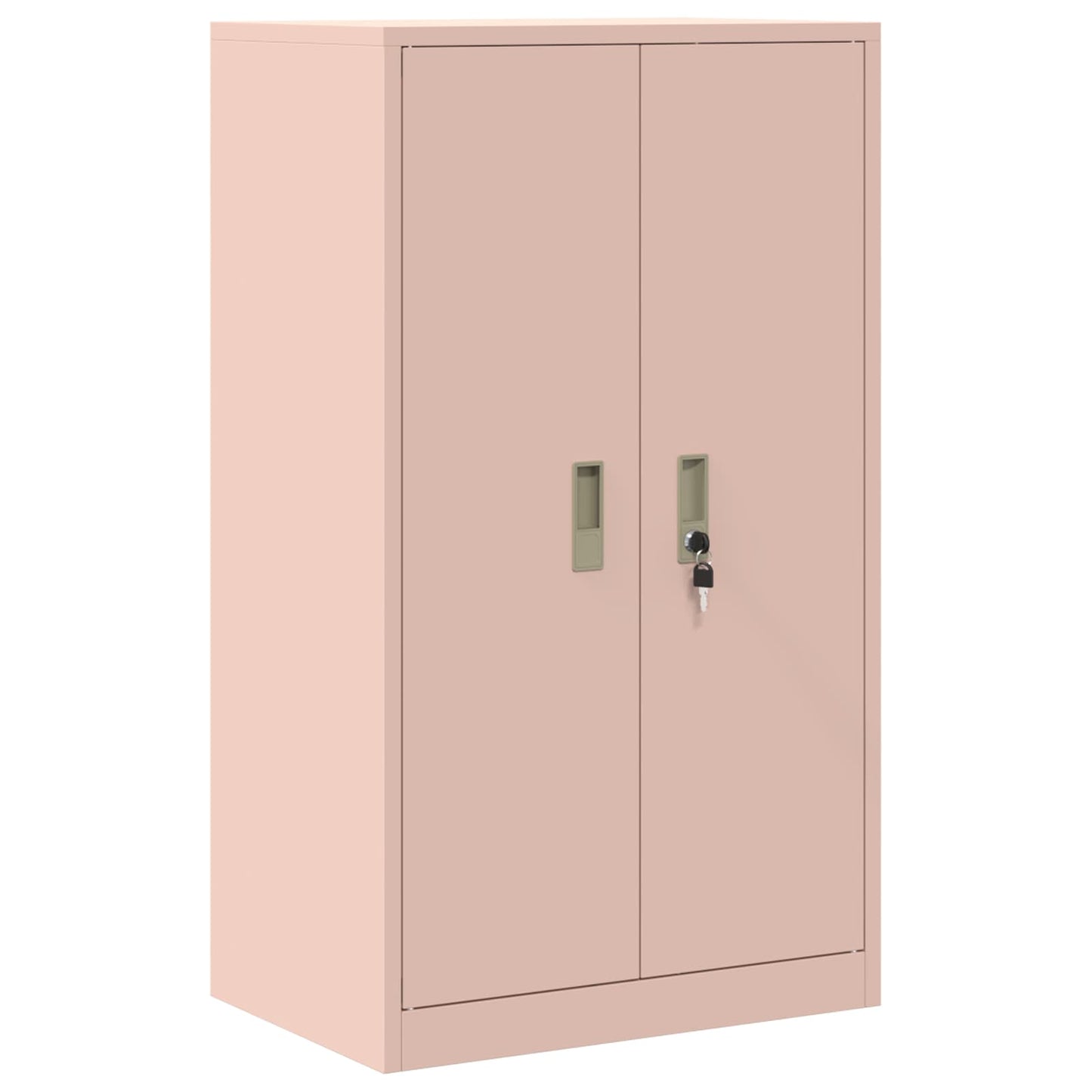 Opbergkast 2 st Roze 60 x 40 x 145 cm Staal Vergrendelbaar