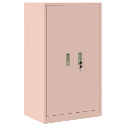 Opbergkast 2 st Roze 60 x 40 x 145 cm Staal Vergrendelbaar