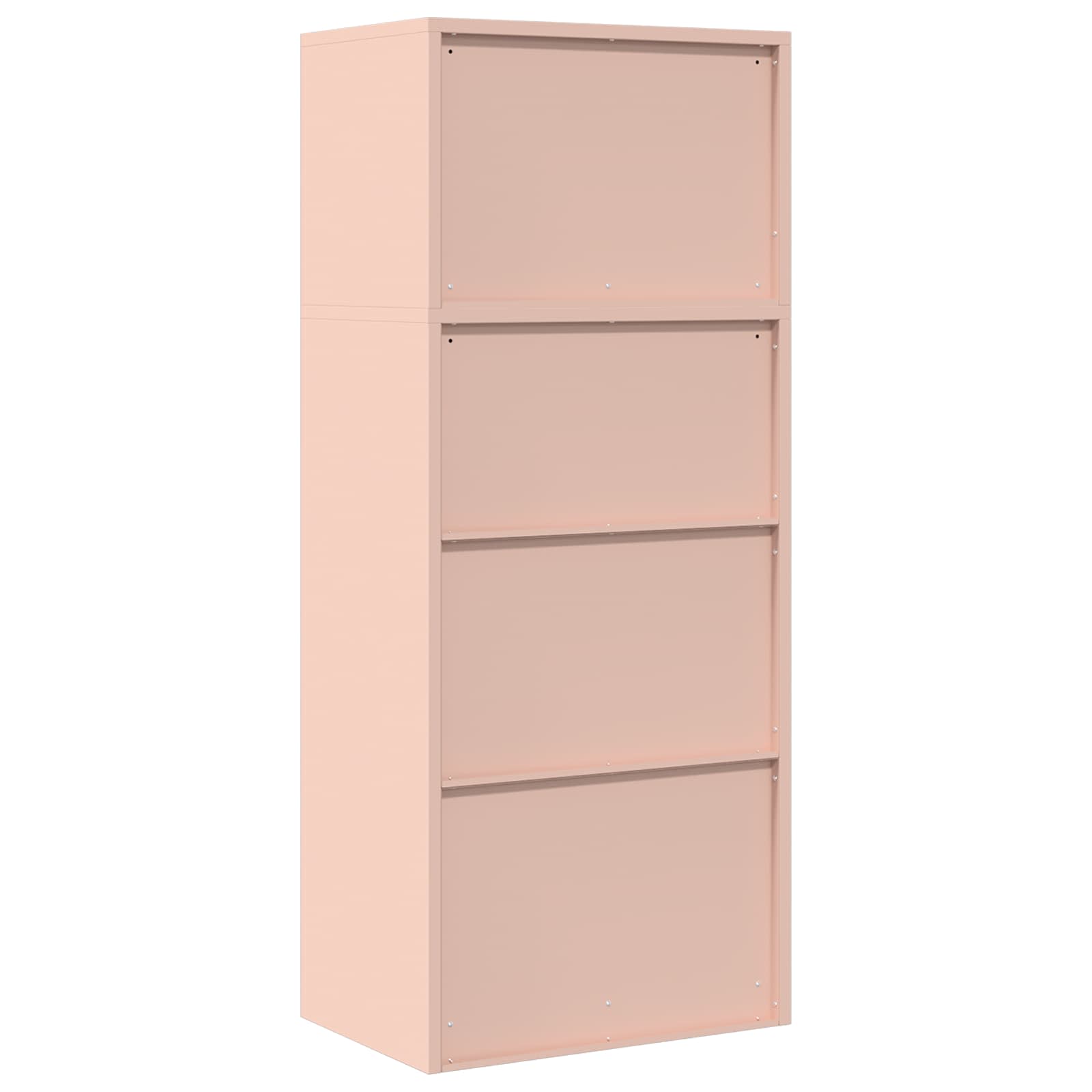 Opbergkast 2 st Roze 60 x 40 x 145 cm Staal Vergrendelbaar