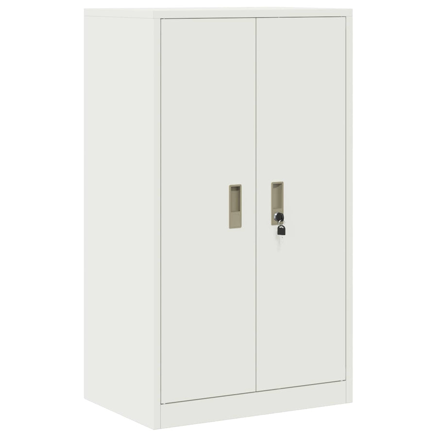 Opbergkast 2 st Wit 60 x 40 x 145 cm Staal Vergrendelbaar