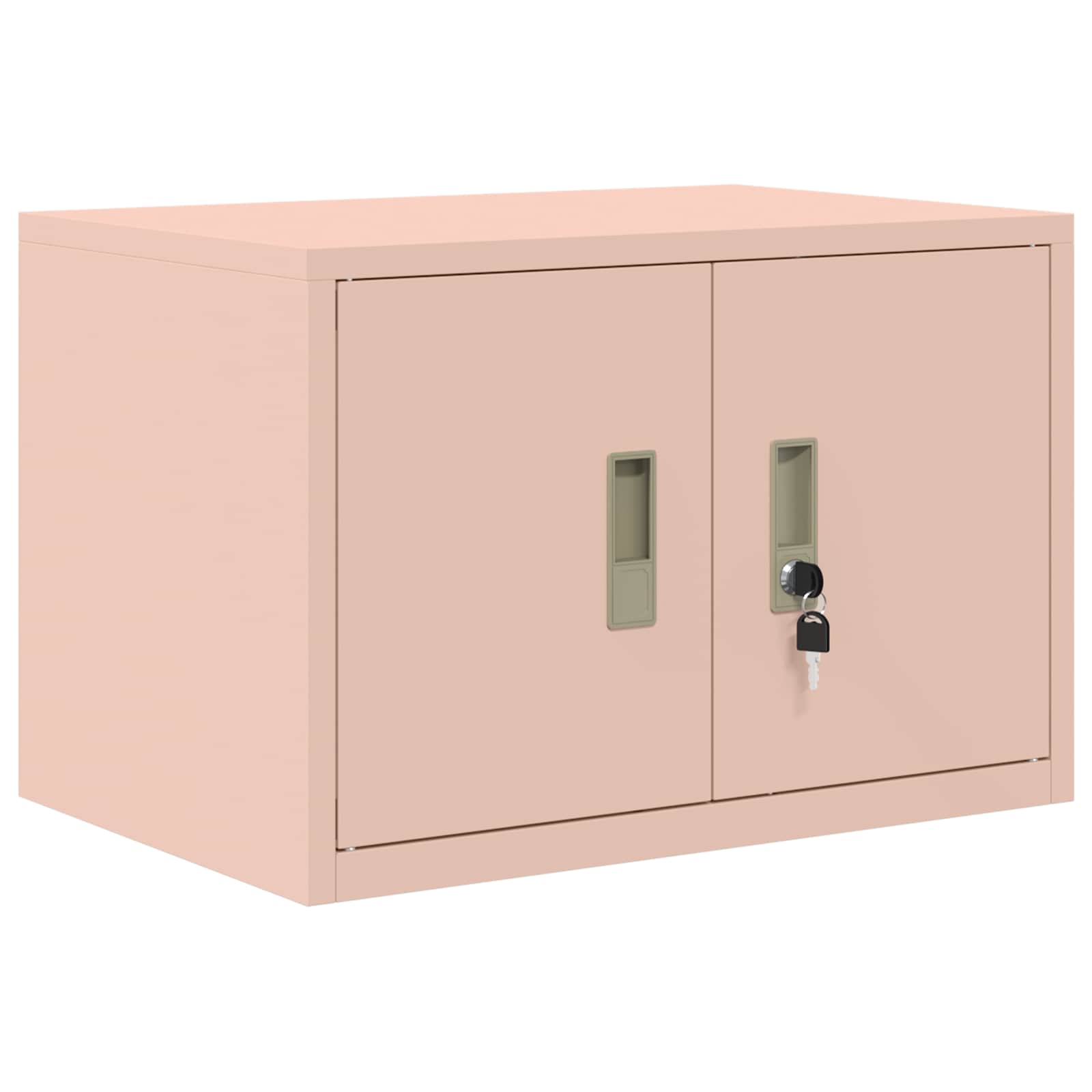 Opbergkast 2 st Roze 60 x 40 x 220 cm Staal Vergrendelbaar