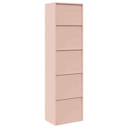 Opbergkast 2 st Roze 60 x 40 x 220 cm Staal Vergrendelbaar