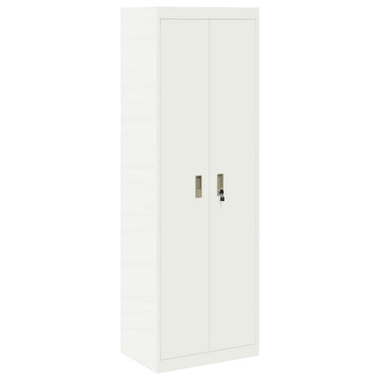Opbergkast 2 st Wit 60 x 40 x 220 cm Staal Vergrendelbaar