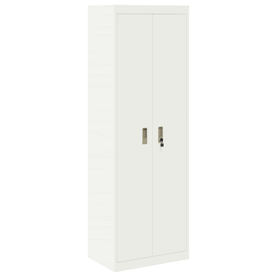 Opbergkast 2 st Wit 60 x 40 x 220 cm Staal Vergrendelbaar